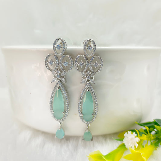 mint-green-american-diamond-drop-earring-jewelskreation