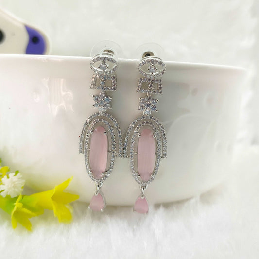 blush-pink-american-diamond-long-earring-jewelskreation