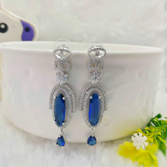  royal-blue-american-diamond-long-earring-jewelskreation