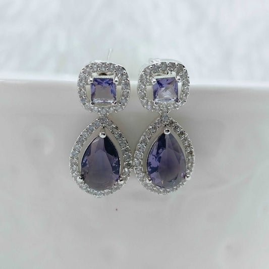 voilet-american-diamond-drop-earrings-jewelskreation