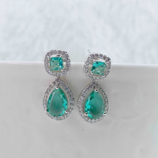 sea-green-american-diamond-drop-earrings-jewelskreation