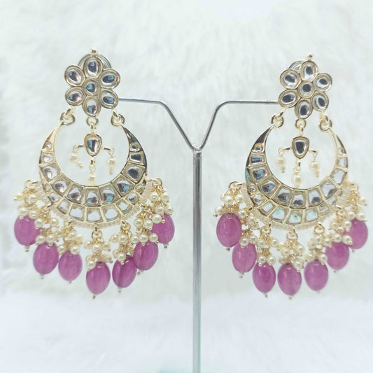 lavender-chandbali-kundan-earrings-jewelskreation