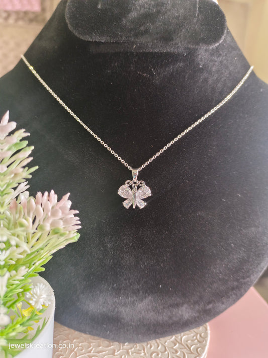 Silver Butterfly pendent set