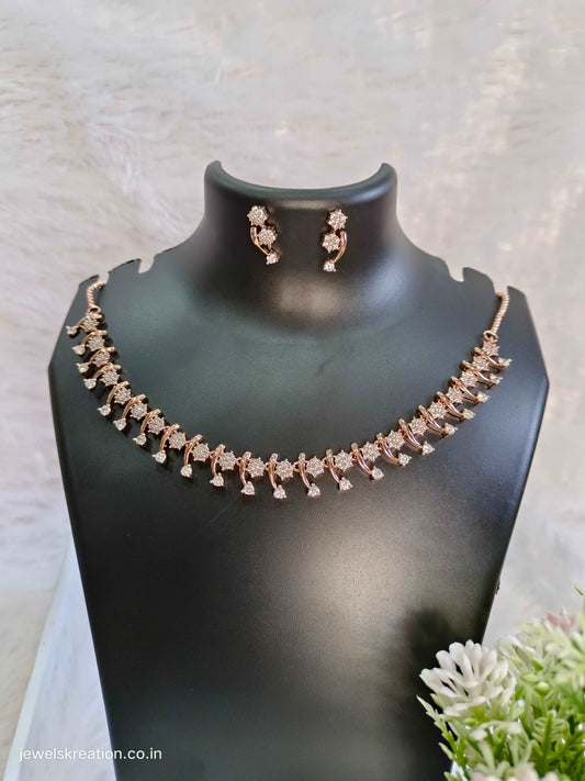 Radiant Rose Gold jewelry set.