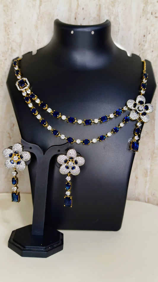 royal-blue-floral-double-layer-a-d-necklace-jewelskreation